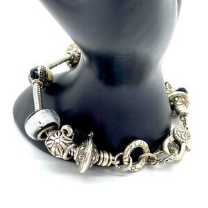 Silver Plated Charm Bracelet